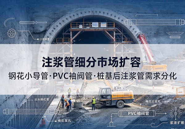 修文注浆管细分市场扩容，隧道钢花小导管、PVC 袖阀管、桩基后注浆管需求分化
